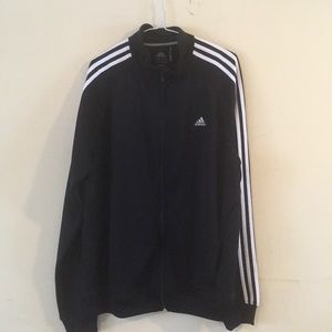 Adidas Vintage colour 3 stripped jacket large